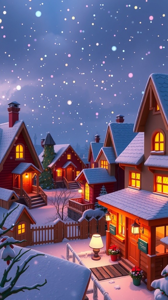 Cahaya Natal di Musim Salju