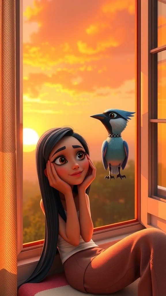 The Blue Bird's Courage