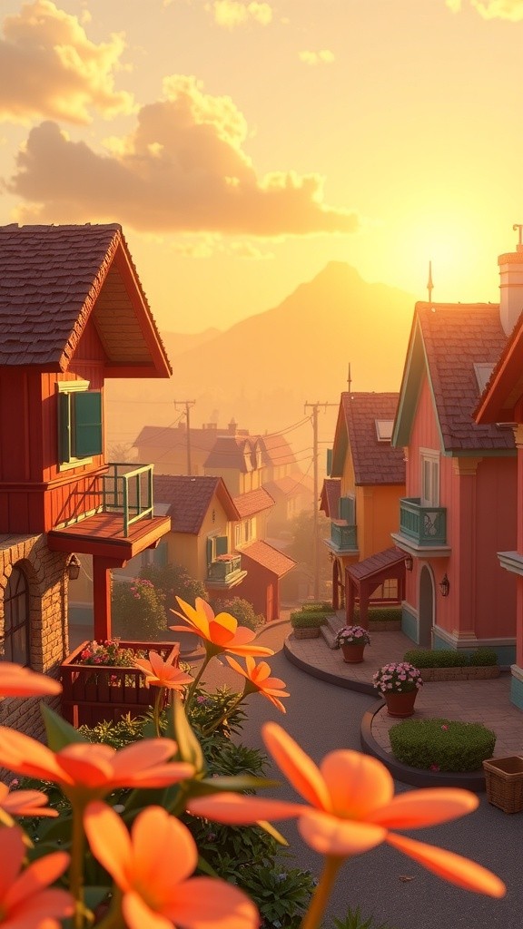 A Joyful Day in Cartoon Town