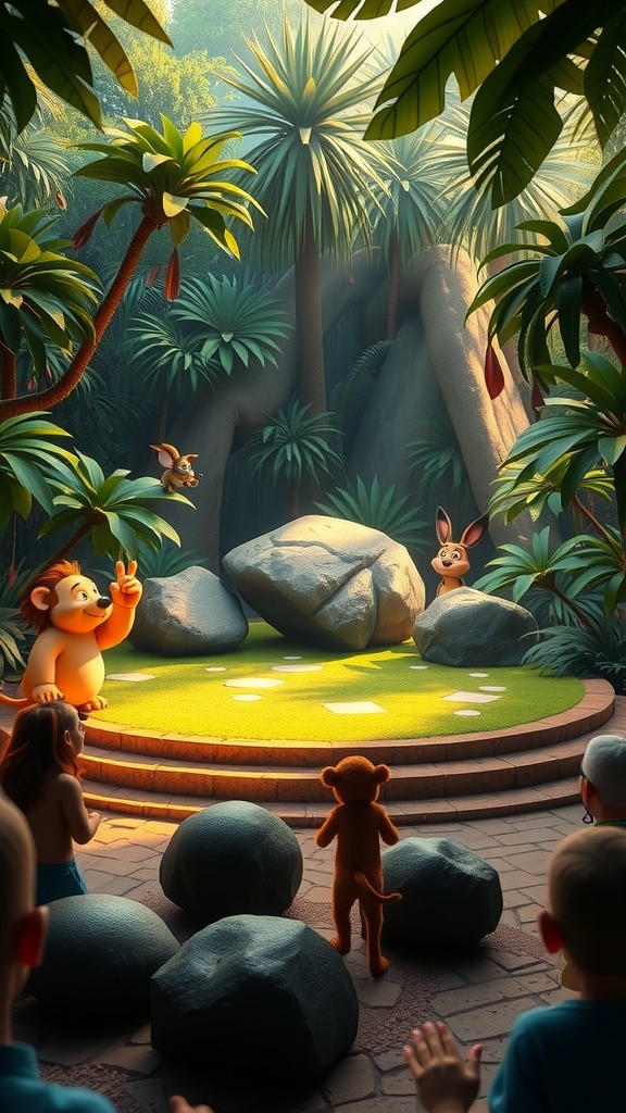 Jungle Groove Showdown: Monkey vs Lion Dance-Off!