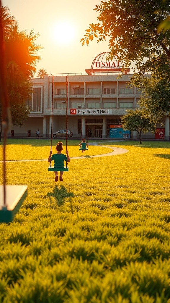 Evening Joy in the City Park