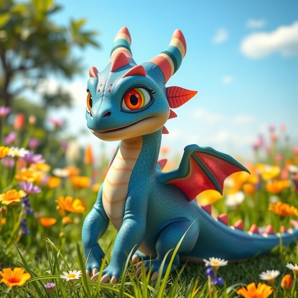 The Enchanting Tale of Draco: A Colorful Dragon Adventure