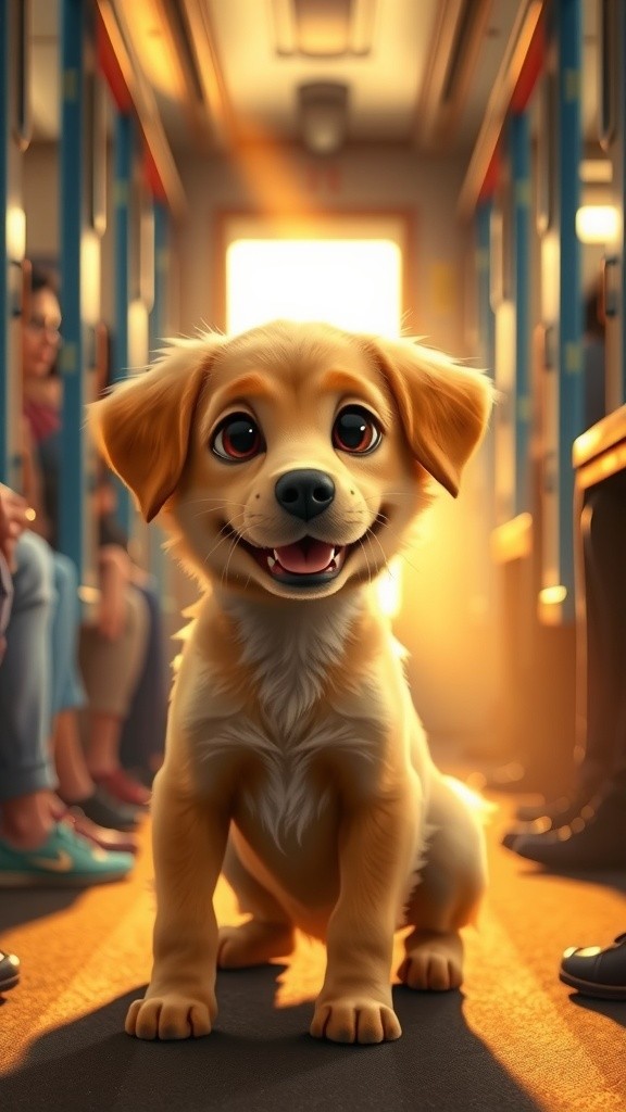 Paws of Hope: A Puppy’s Journey on Indian Trains