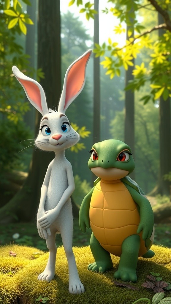 खरगोश और कछुए की दौड़: मेहनत और धैर्य की कहानी