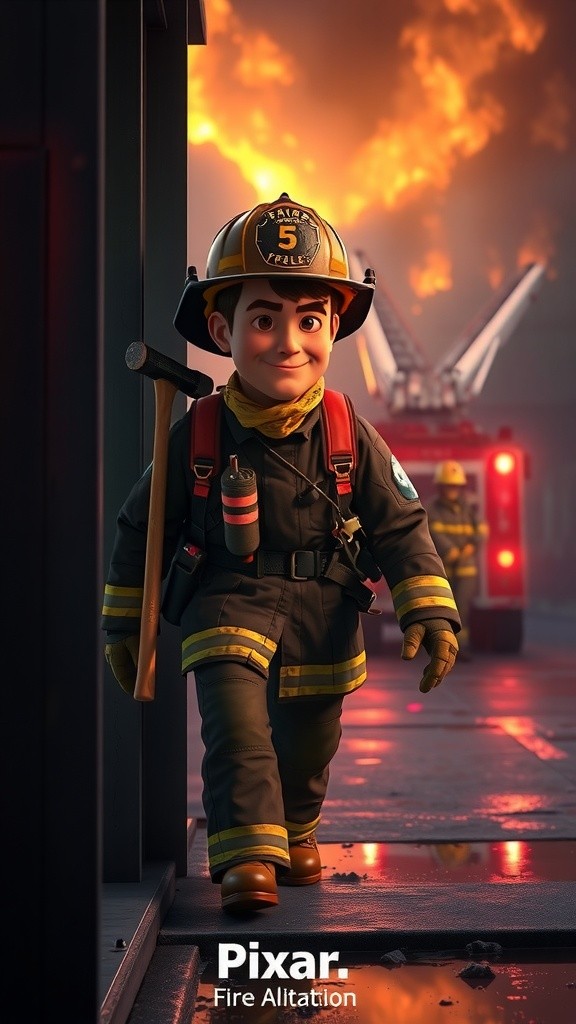 Heroic Rescue: A Firefighter's Bravery