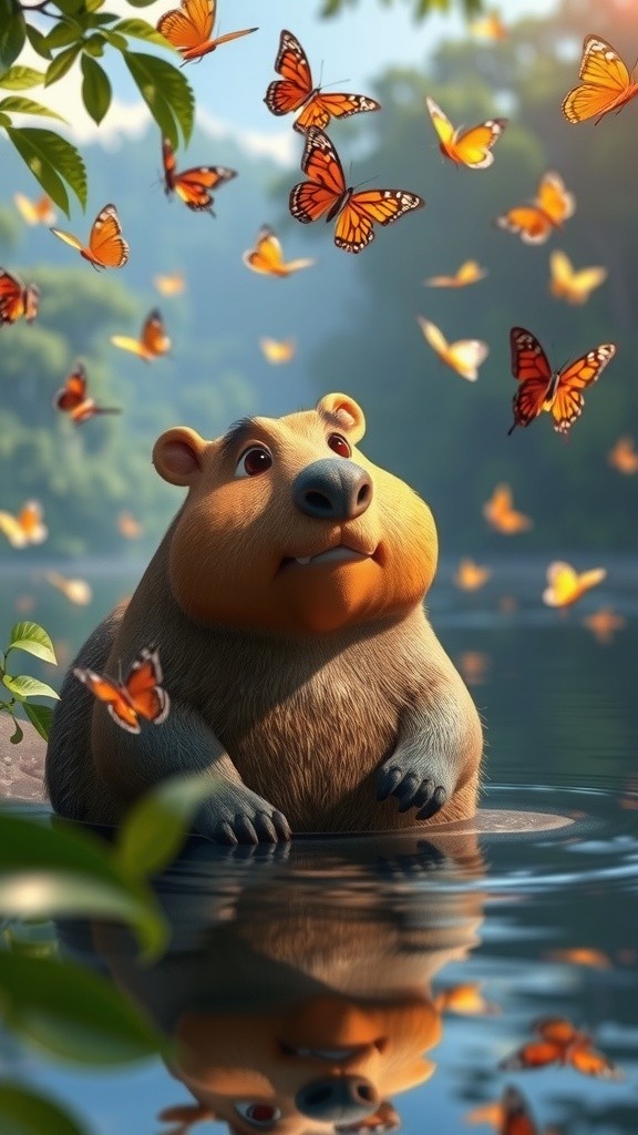 Capybara Adventures: A 3D Cartoon Tale