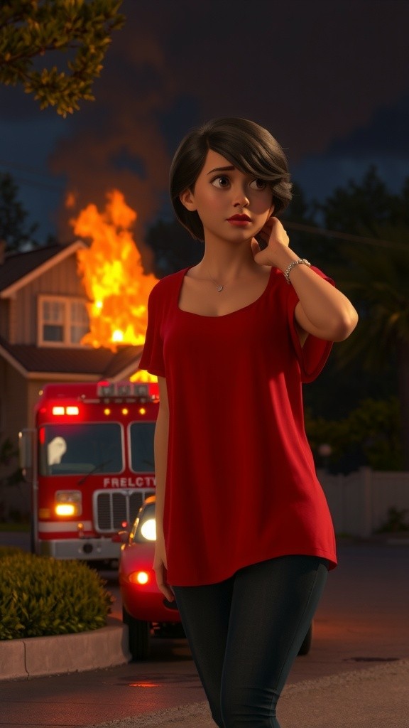 Heroic Rescue: Firefighter Saves Trapped Puppy from Burning House