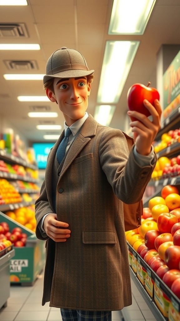 Spider-Man's Fruit Fumble: Ceiling Apples!