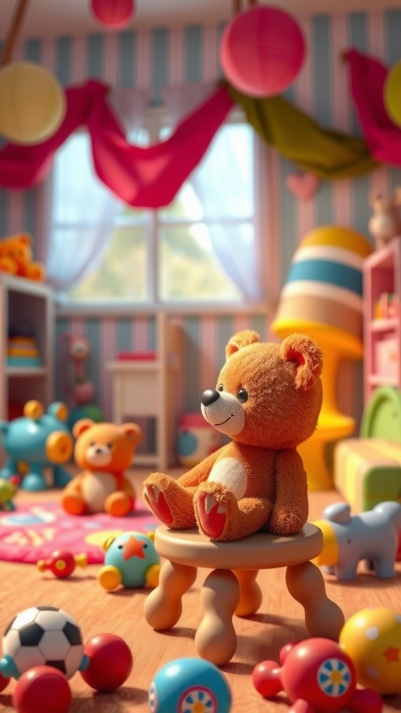 A Little Girl and Her Beloved Toys