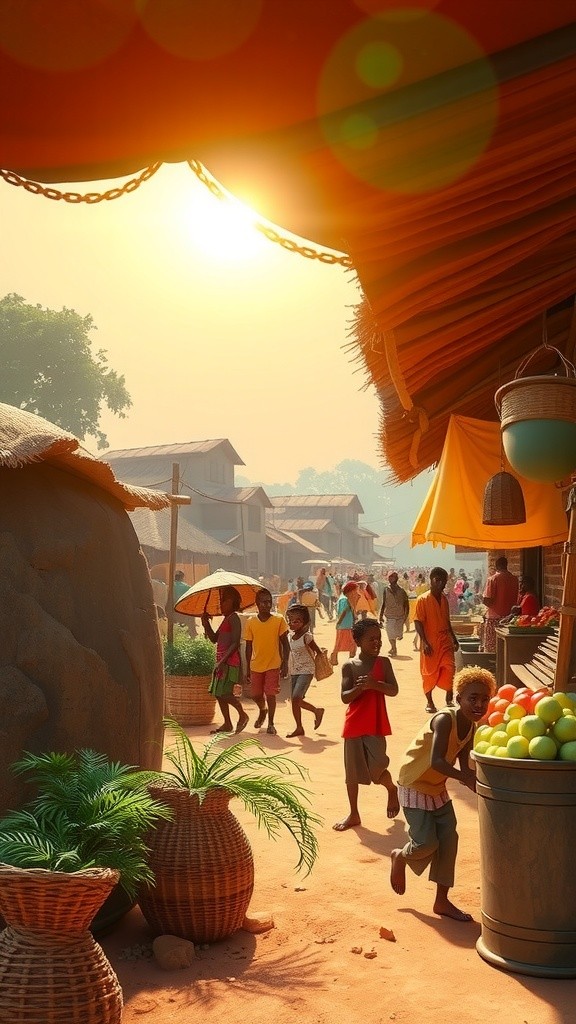 Danse d'une petite fille noire au son de Madagascar