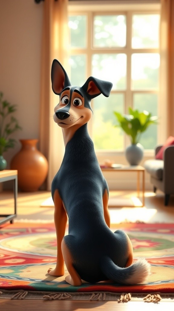 Pawsitive Vibes: A Dog's Cheeky Support