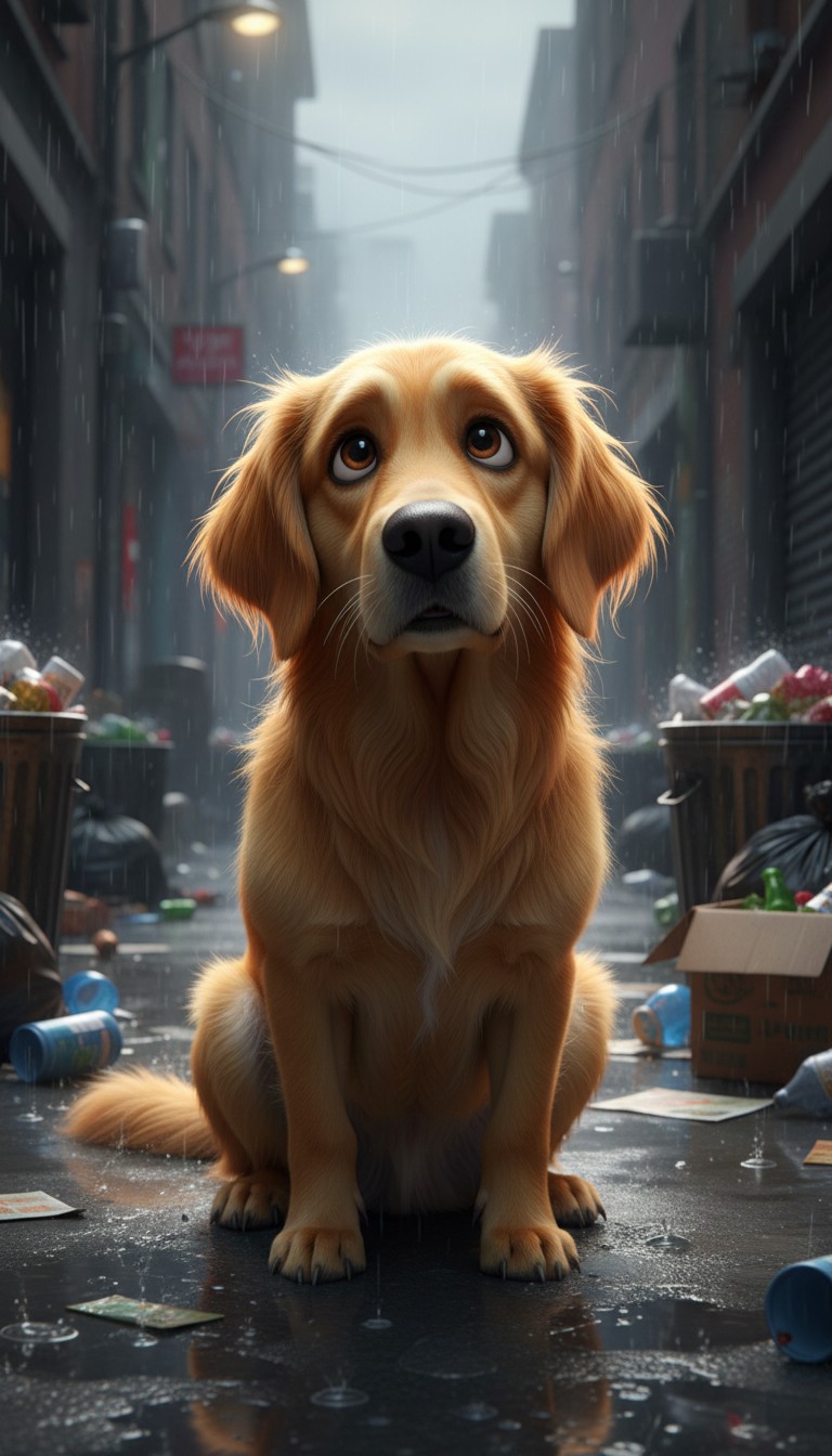 A Little Girl Saves a Poor Puppy and They Live Happily Ever After