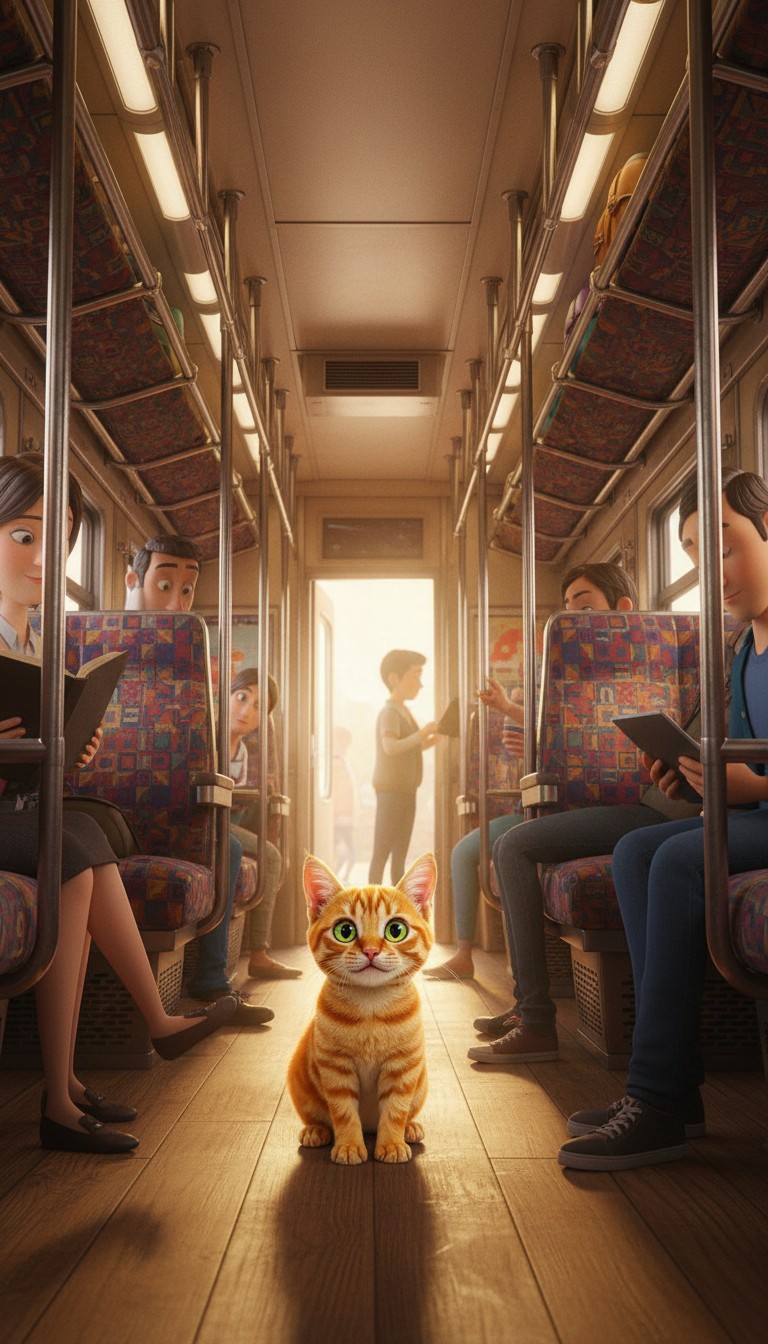 A Mother's Love: Kitten Rescued on the Train