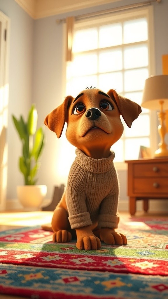 Paw-sitive Support: A Dog's Day of Comfort