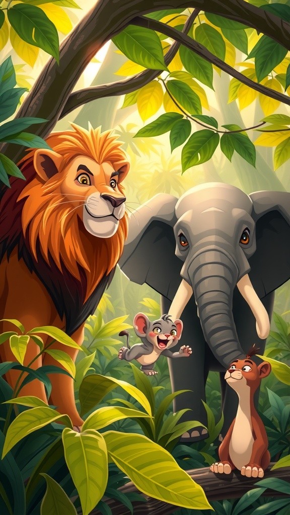 Mystical Jungle: A Journey Through Day and Night