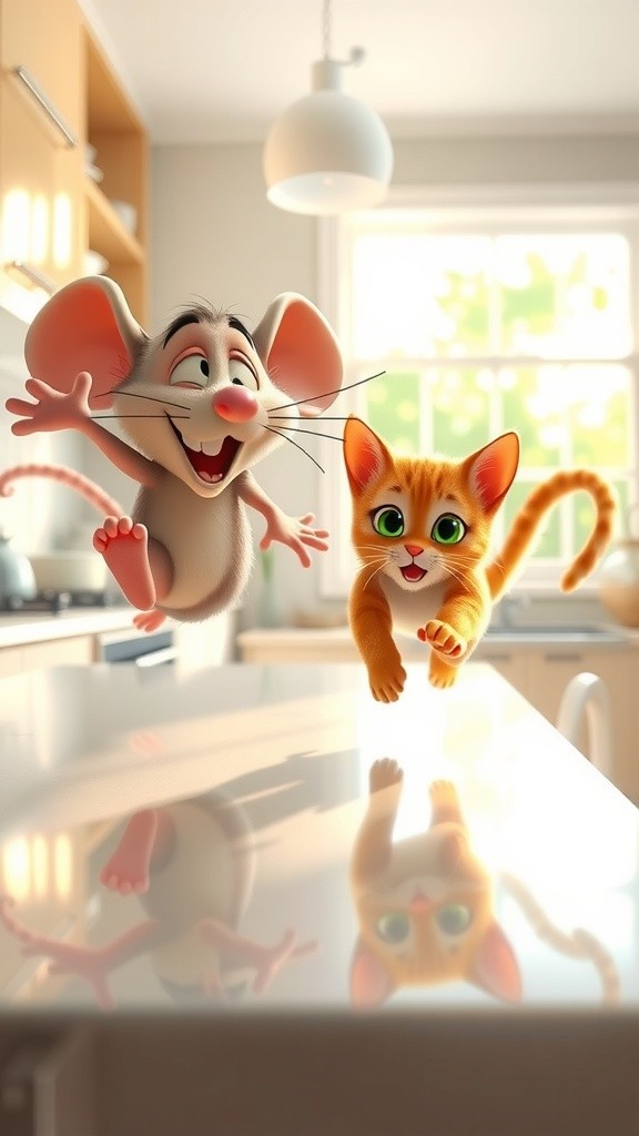 Mouse and Cat: From Fights to Friendship