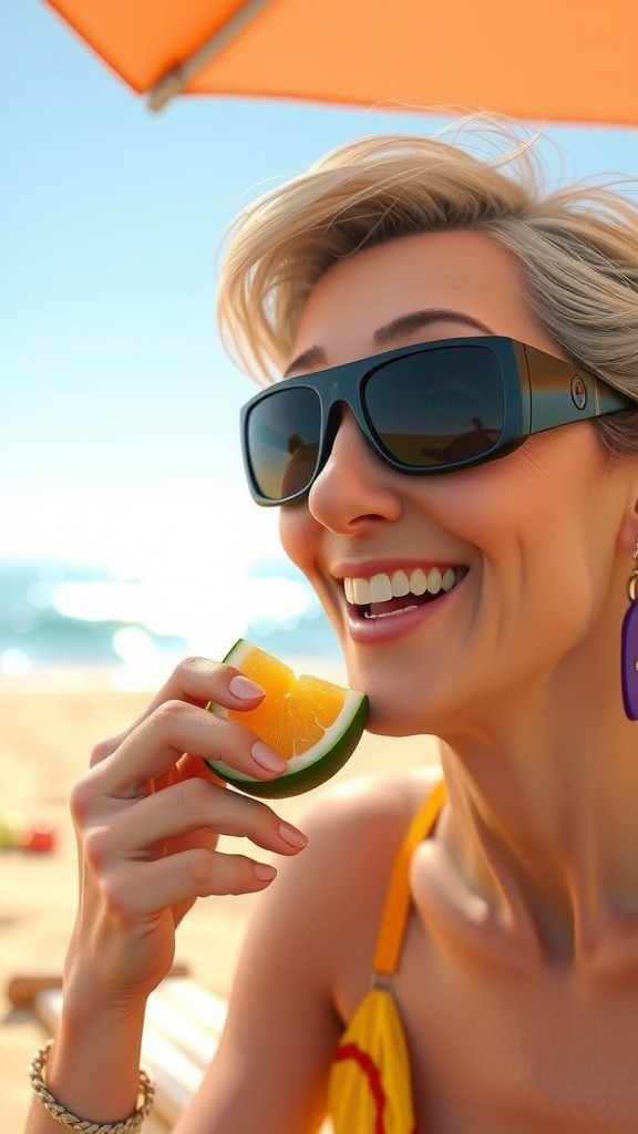 Sips of Relaxation by the Ocean