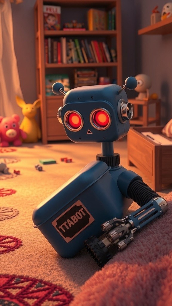 खिलौने रोबोट और समय का प्यार