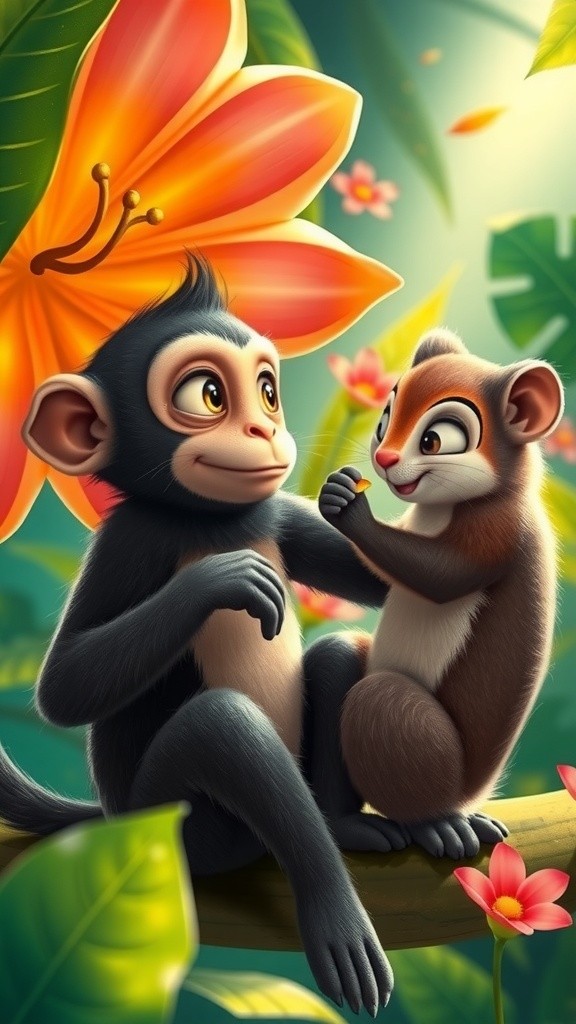 बंदर और गिलहरी की दोस्ती