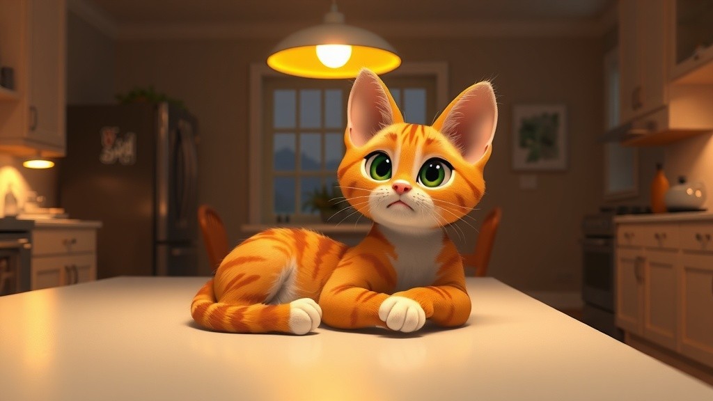 Barnaby the Cat and the Snack-Snatching Mouse