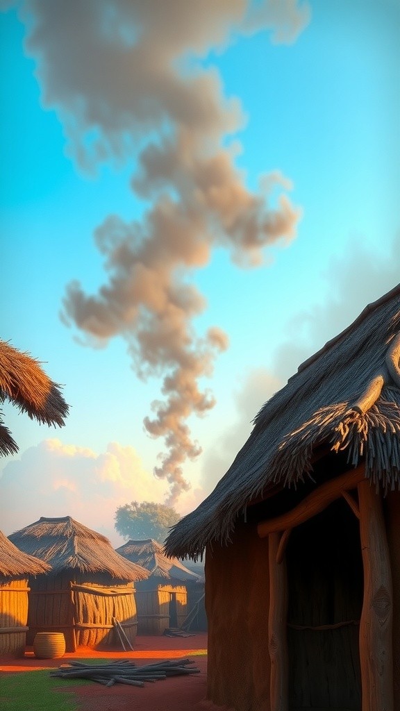 Morning Joy in an African Village