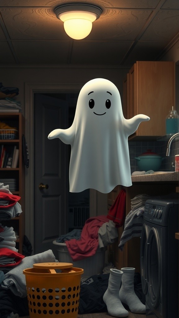 Hantu Penakut dan Rumah Kontrakan Berantakan