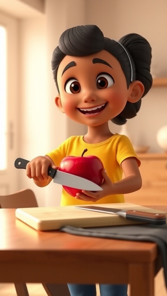 Learning to Cut and Enjoy Apples Together!