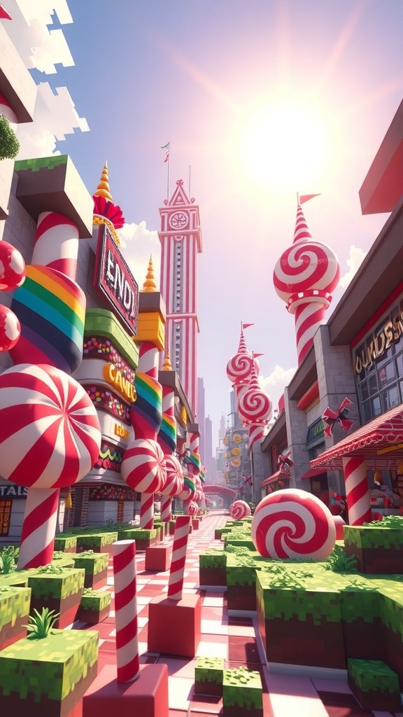 Epic Minecraft USA Adventure: Candy City & Hidden Treasures!