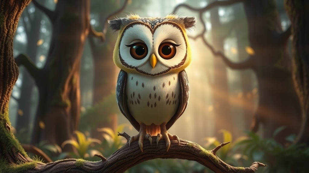 The Wise Owl and His Chicks