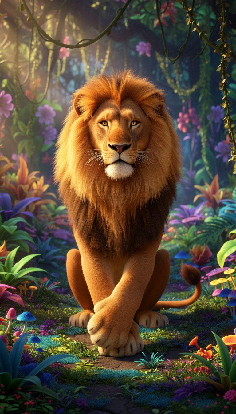 Leo's Gentle Encounter in the Jungle