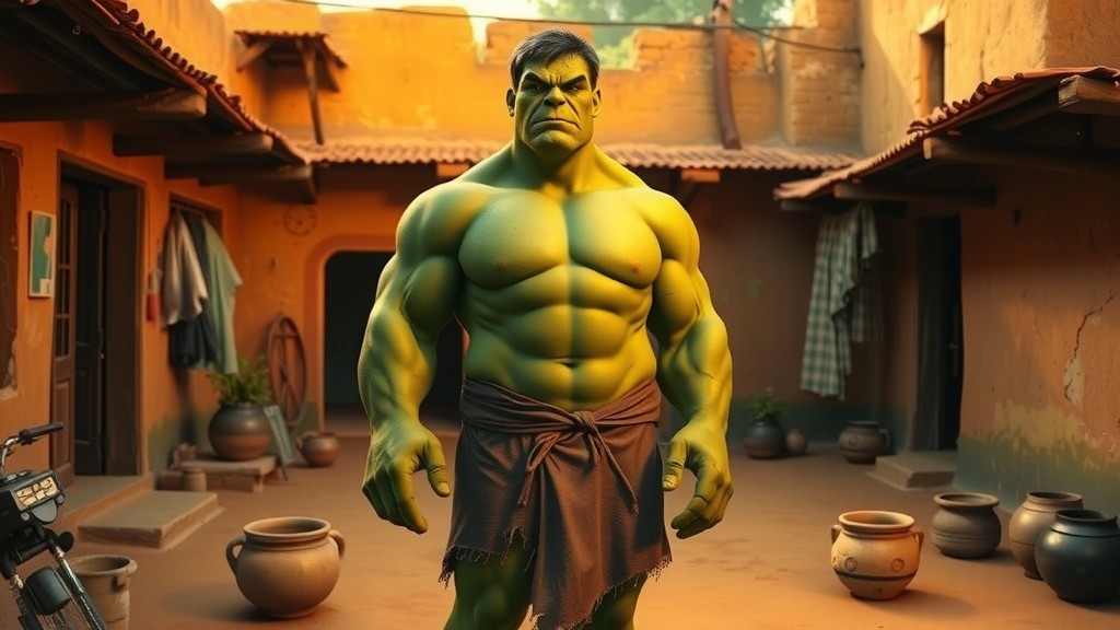 गाँव की हँसी: हल्क की कहानी