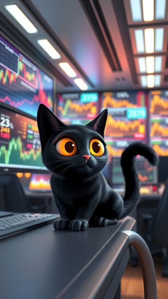 Tom the Cat: The Market-Saving Stock Trader!