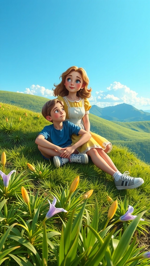 Friendship on the Hilltop: A Joyful Adventure