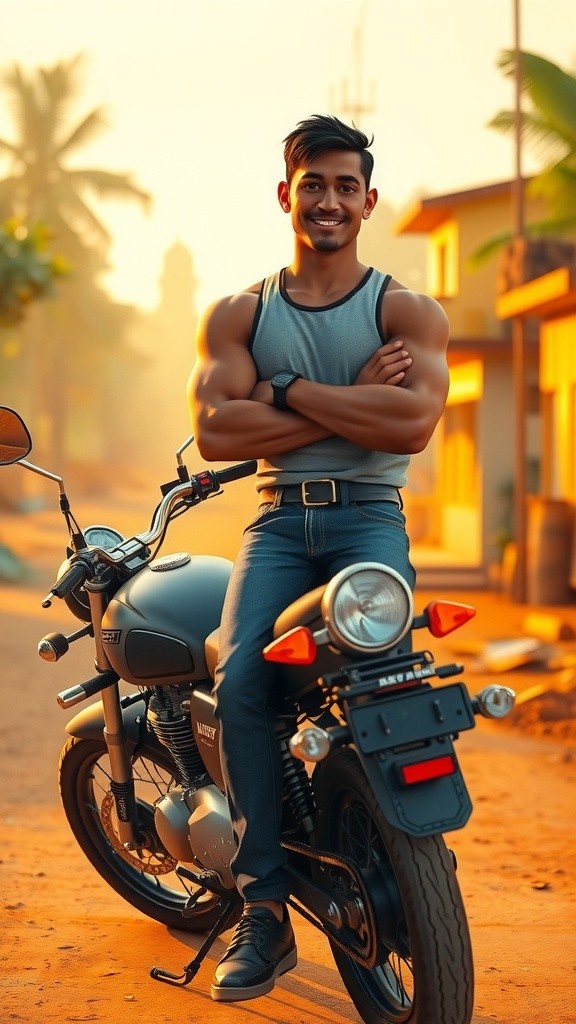 Indian Hulk Inspires Dreams on a Powerful Bike!