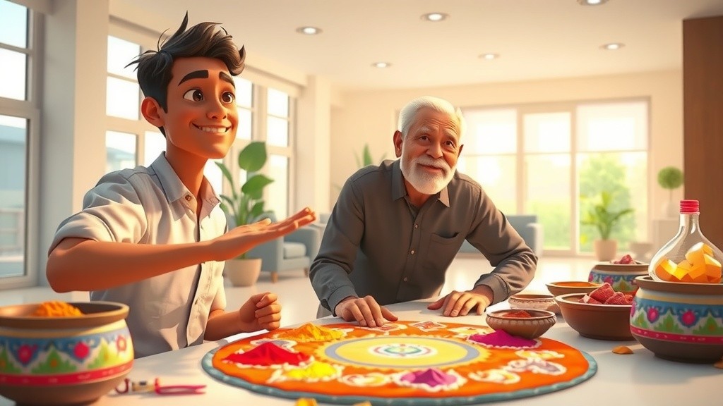 रंगोली का झगड़ा