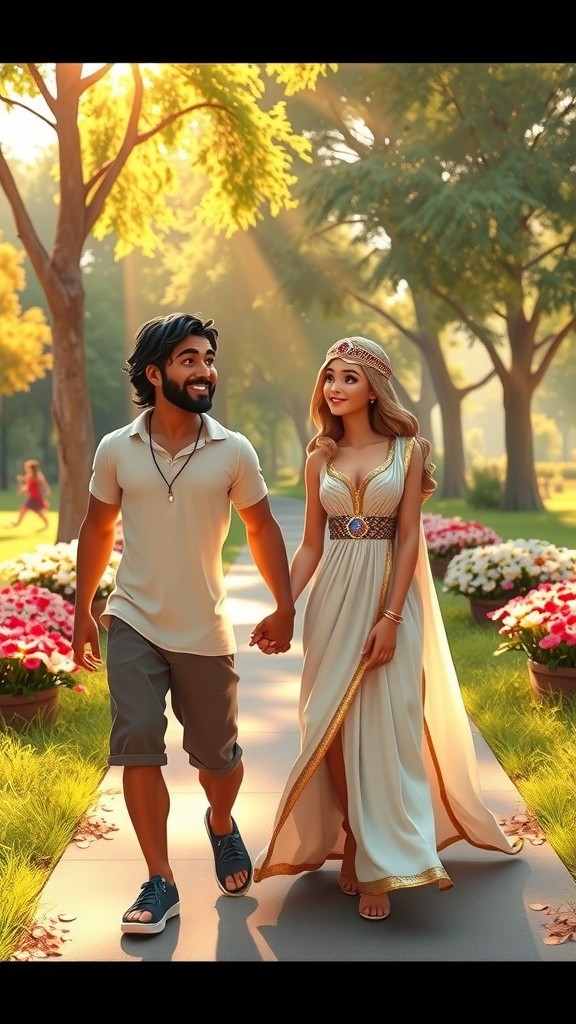 Jason dan Candy Berpacaran di Taman