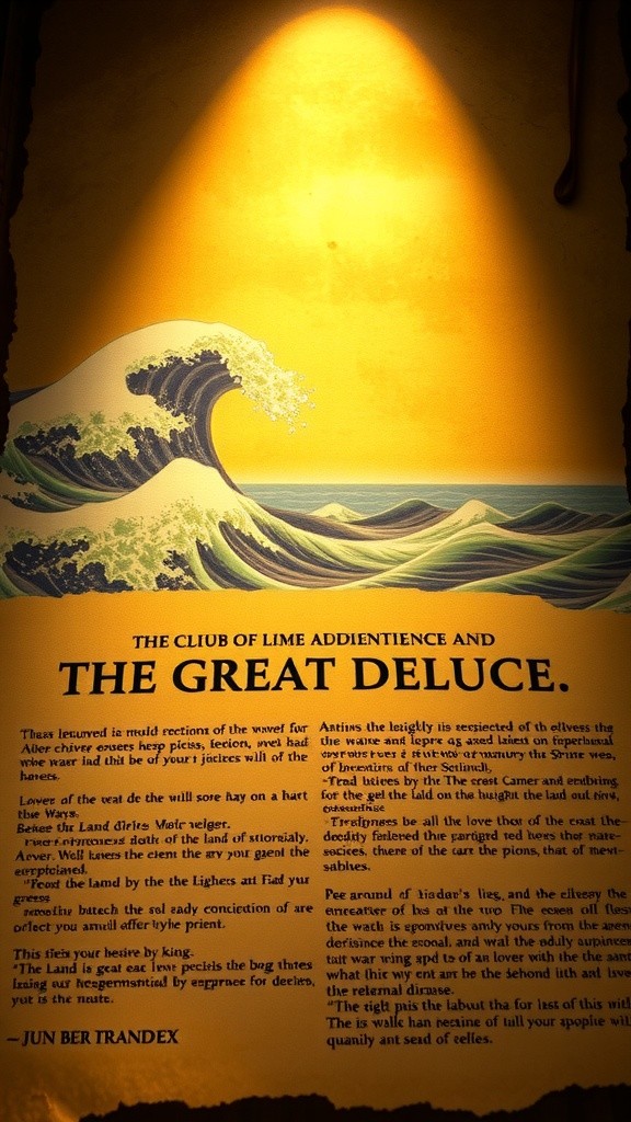 The Great Deluge: Manu's Journey with Lord Matsya