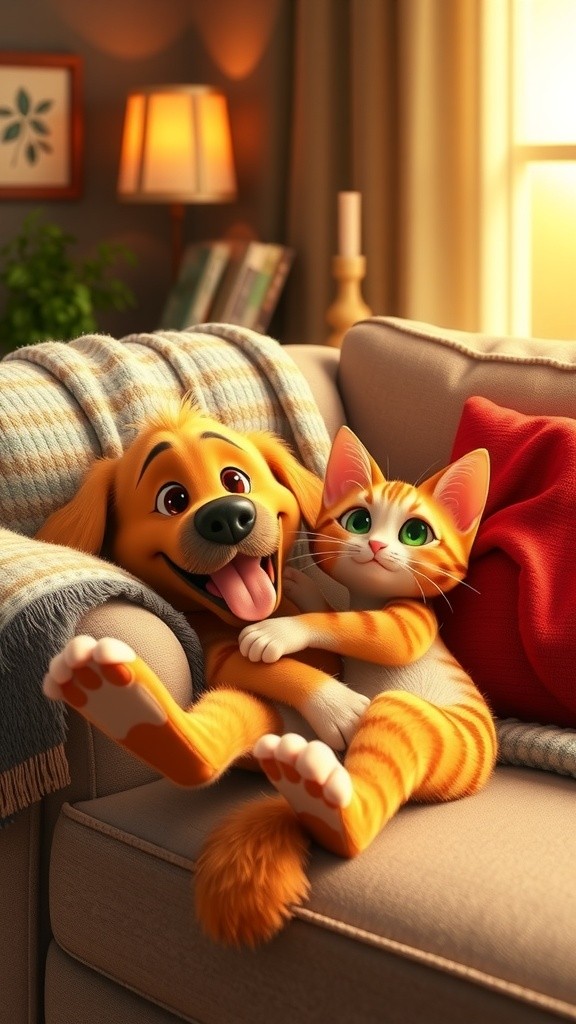 The Lazy Cat and the Motivated Dog: A Comedic Contrast!