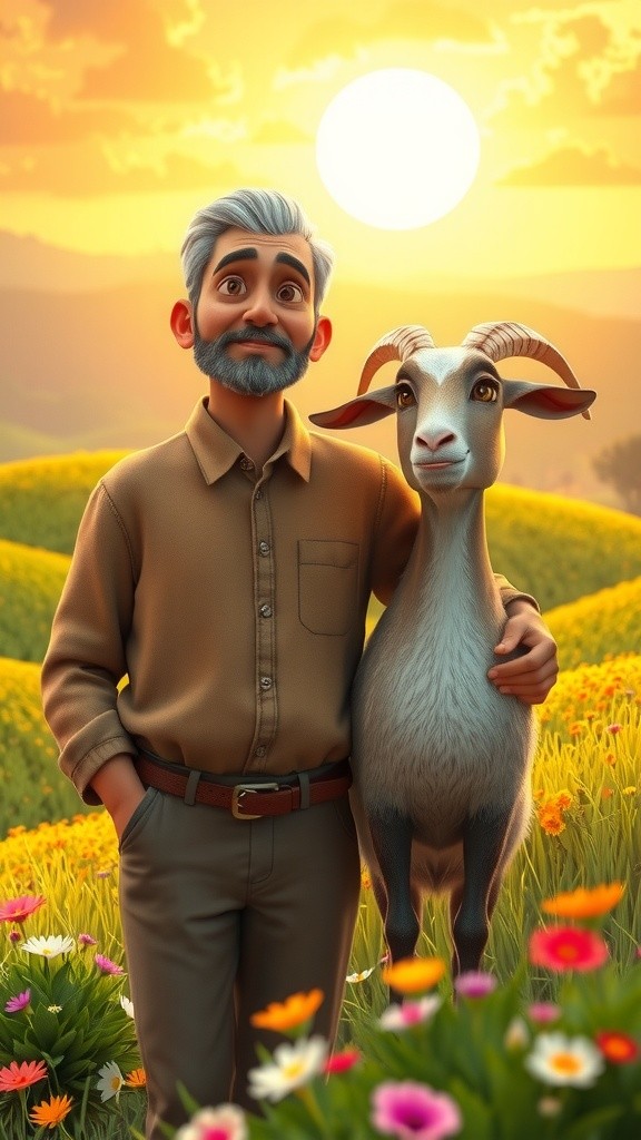 किसान और समझदार बकरी की कहानी