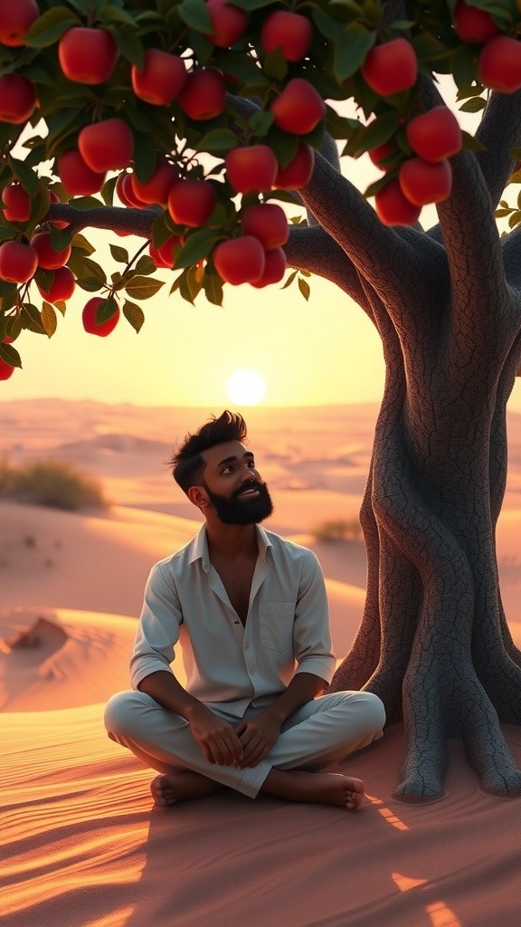 Desert Apples: A Soldier's Joy in the Sunset