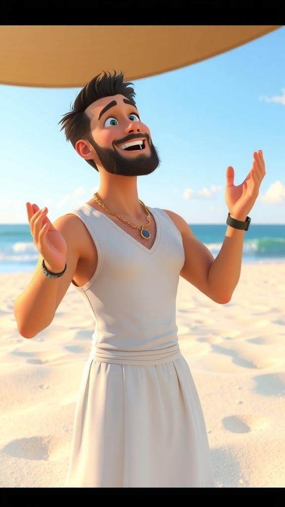 Joget Lucu di Pantai selama 15 Detik!