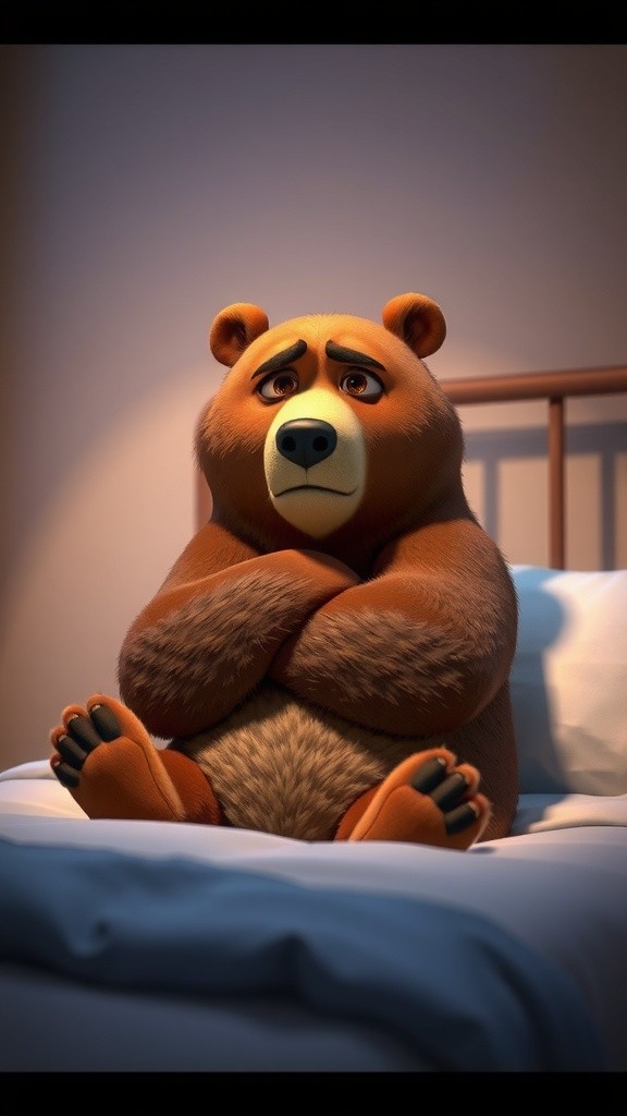 Tired Cartoon Character: A 3D Animation