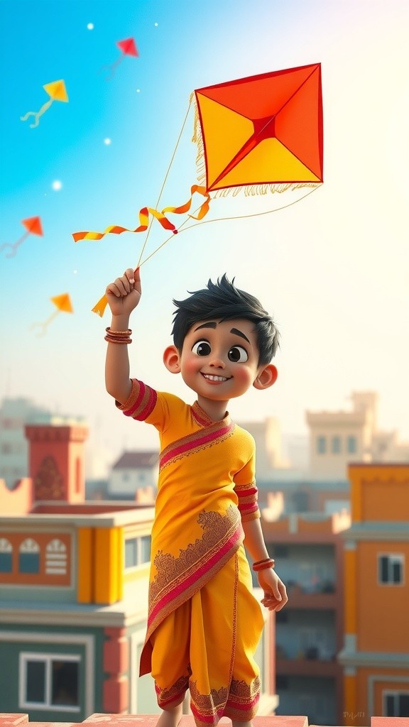 Joyful Makar Sankranti: Kites, Laughter, and Family Celebrations