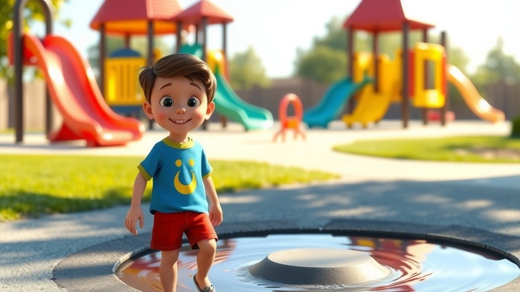Slippery Splashes at the Playground!
