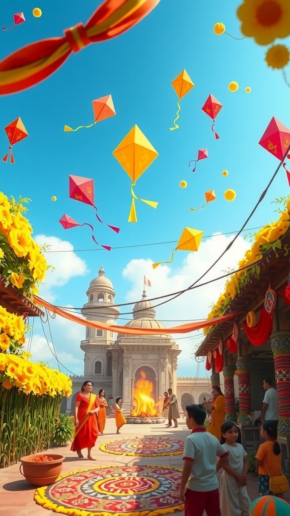 Sankranti Celebration: A Joyful Animated Festival!