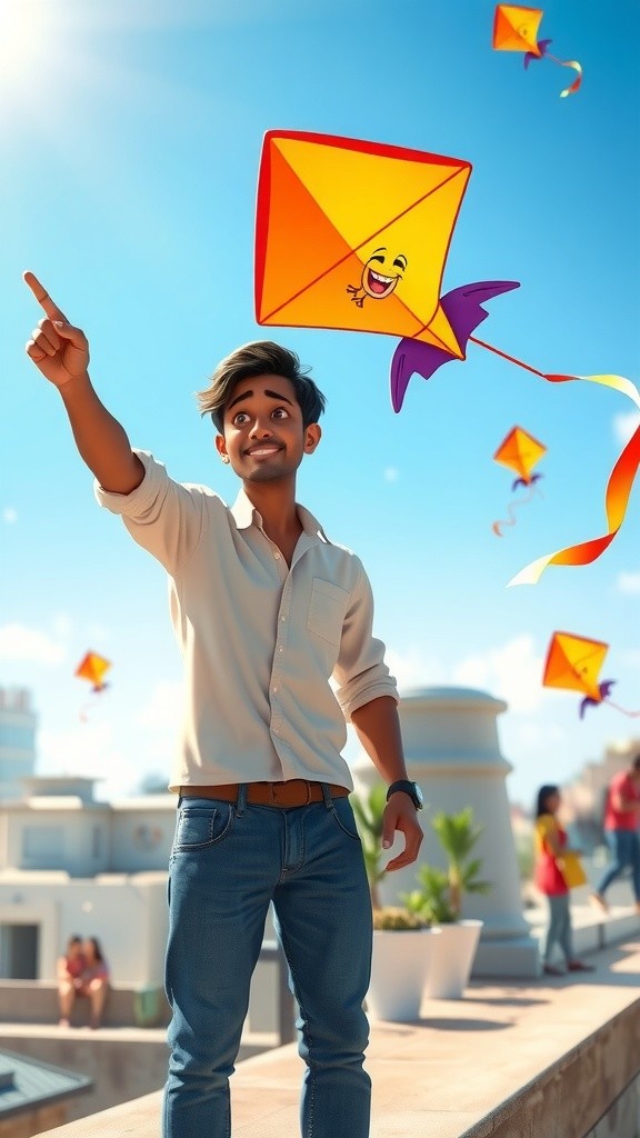 Kite Challenge on the Terrace