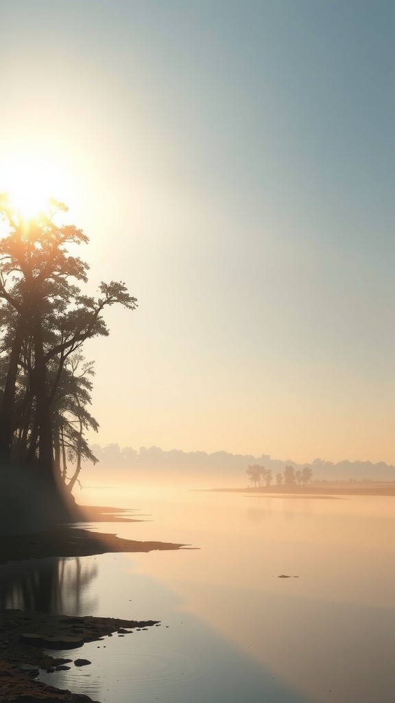 Picnic with Friends by the River Bank in Foggy Jharkhand