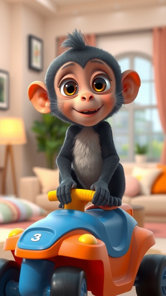 Cute Baby Monkey and Colorful Popsicle Magic!