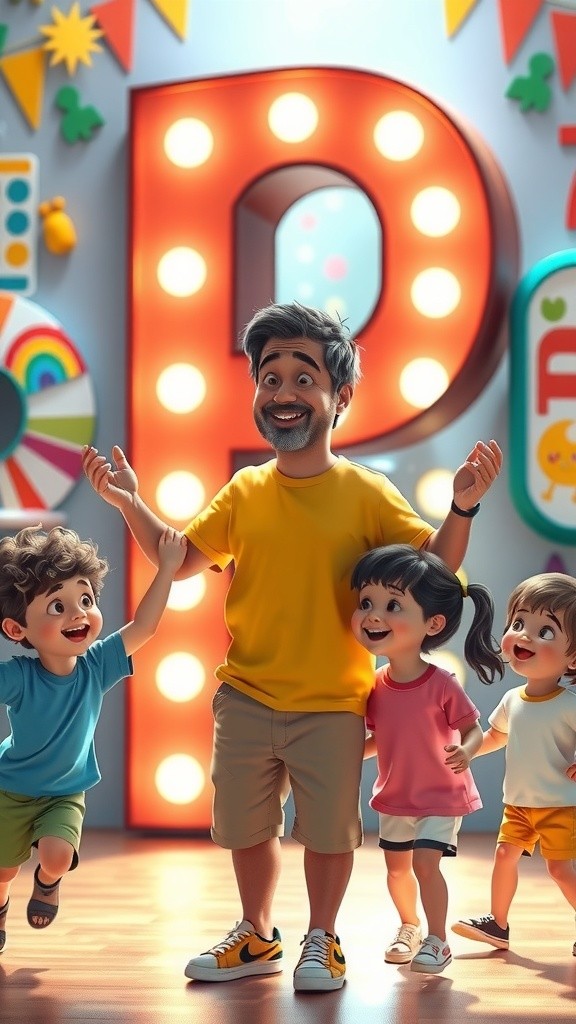 Playful Letter 'P': A Colorful Adventure with Words!