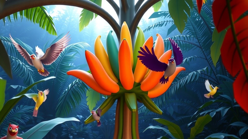 शक्तिशाली संतरंगी केला (The Magic Rainbow Banana)